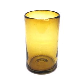  / Solid Amber 14 oz Drinking Glasses (set of 6)